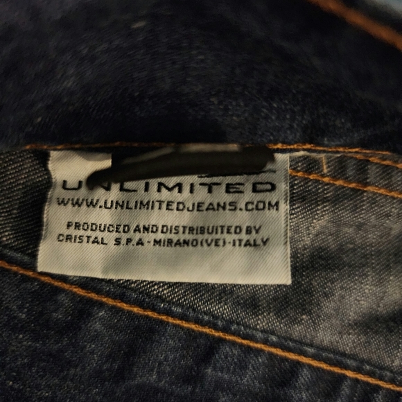 Rare Vintage x 90s UNLIMITED Distressed Blue Jean - Picture 11 of 12